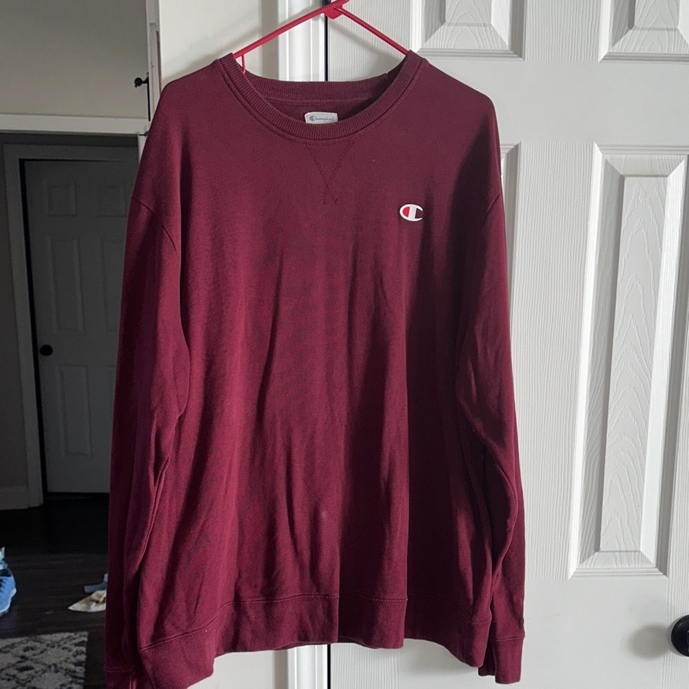 Champion Burgundy Crewneck Sweatshirt